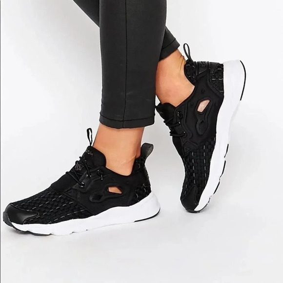 Reebok Shoes - REEBOK FURYLITE WOVEN SNEAKER IN BLACK